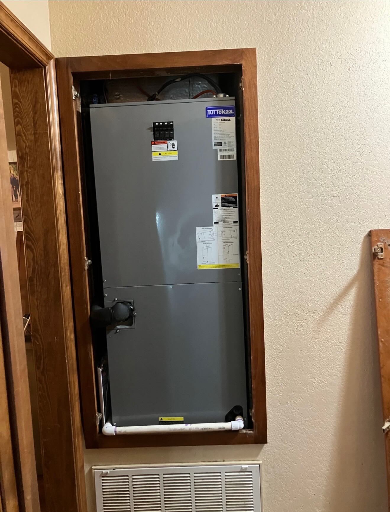 Direct Air heating installation in oklahoma city project