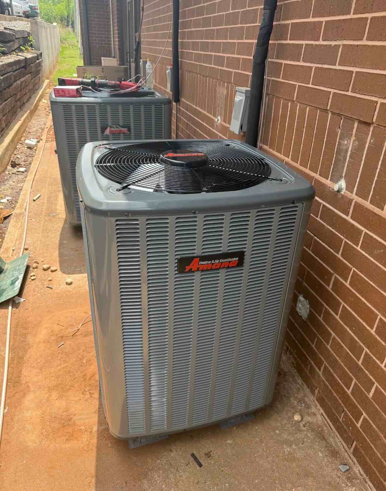 Direct Air heat pump installation in oklahoma city project